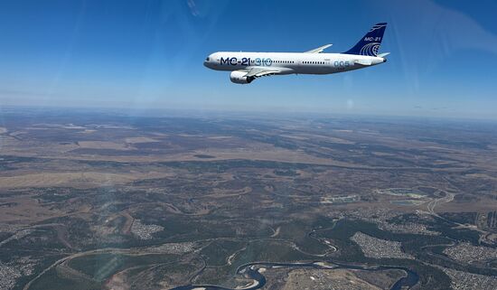 Russia New MC-21 Passenger Jet Tests