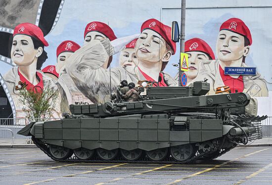 Russia WWII Victory Parade Rehearsal