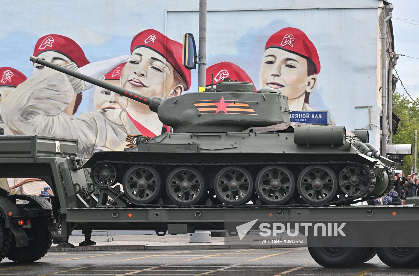 Russia WWII Victory Parade Rehearsal