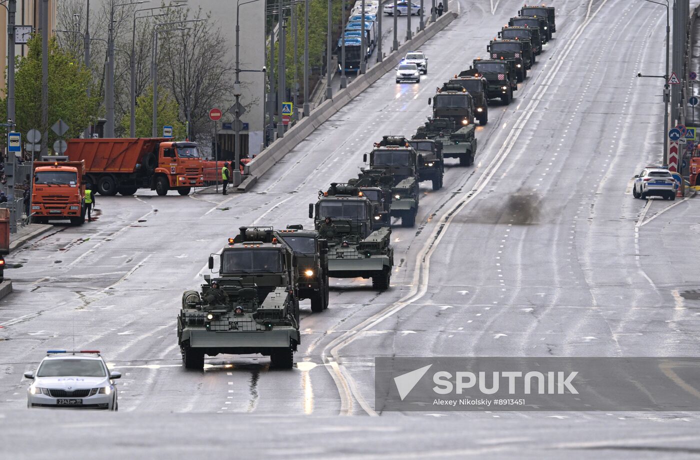 Russia WWII Victory Parade Rehearsal