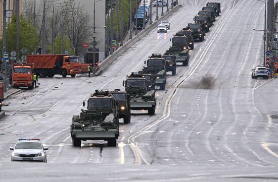 Russia WWII Victory Parade Rehearsal