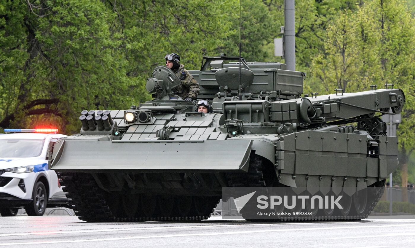Russia WWII Victory Parade Rehearsal