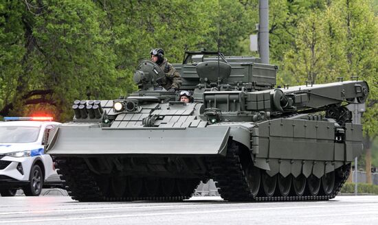 Russia WWII Victory Parade Rehearsal