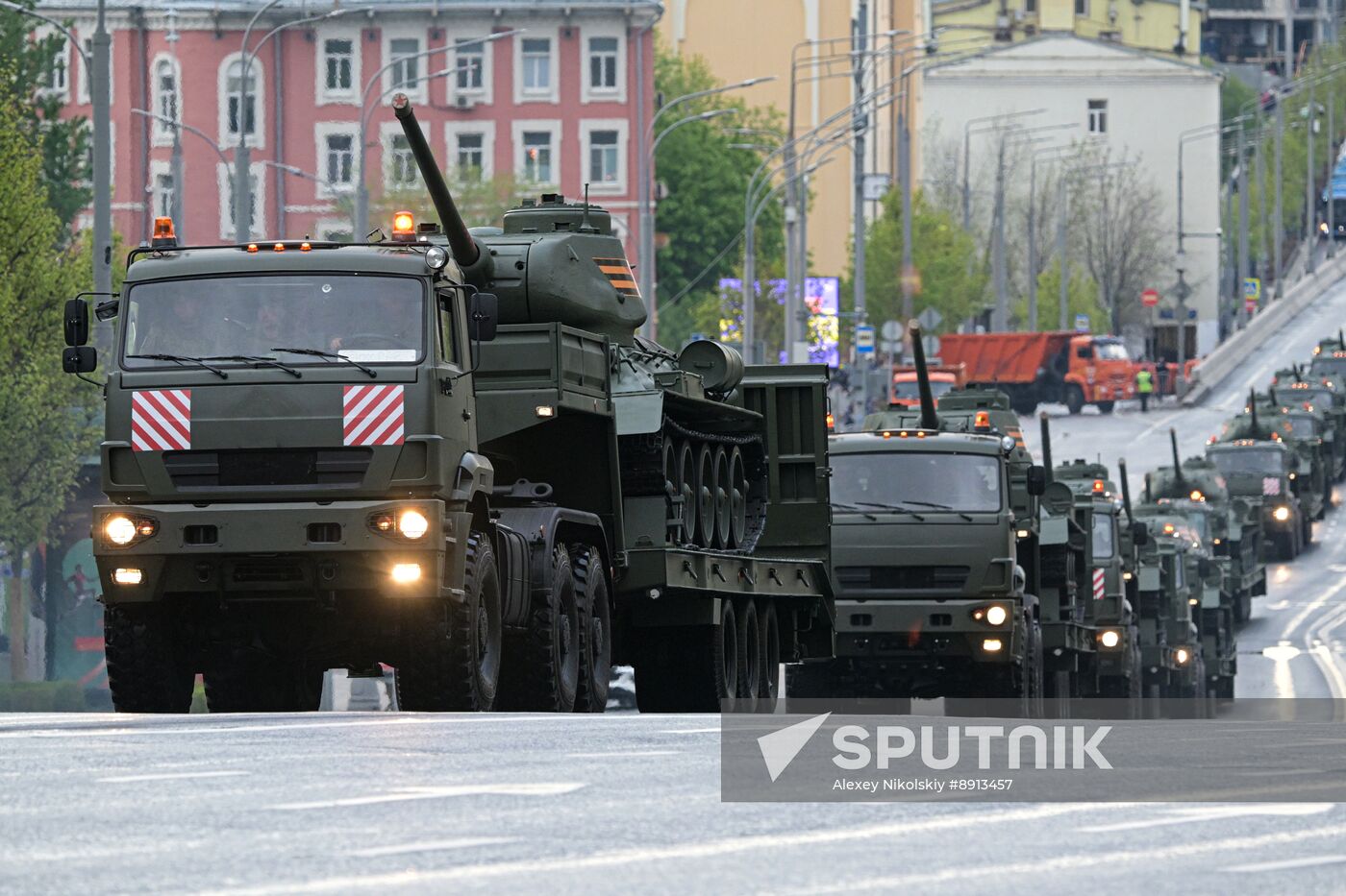 Russia WWII Victory Parade Rehearsal