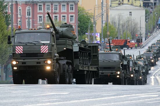 Russia WWII Victory Parade Rehearsal