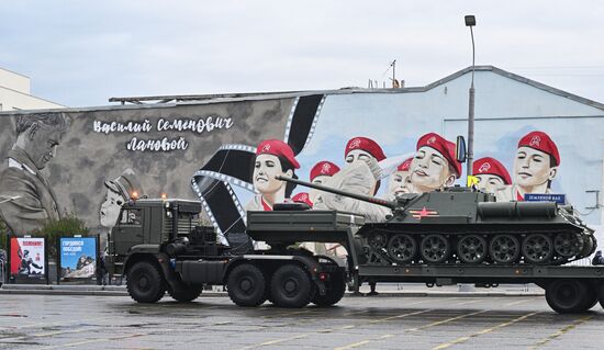 Russia WWII Victory Parade Rehearsal
