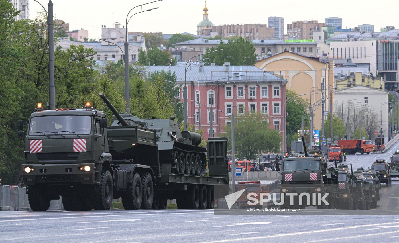 Russia WWII Victory Parade Rehearsal