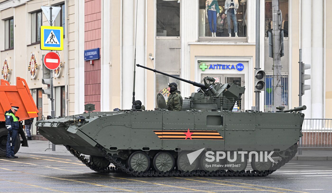 Russia WWII Victory Parade Rehearsal
