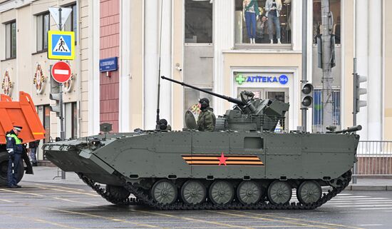 Russia WWII Victory Parade Rehearsal