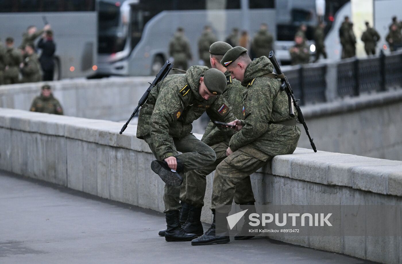 Russia WWII Victory Parade Rehearsal