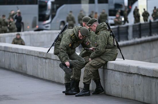 Russia WWII Victory Parade Rehearsal