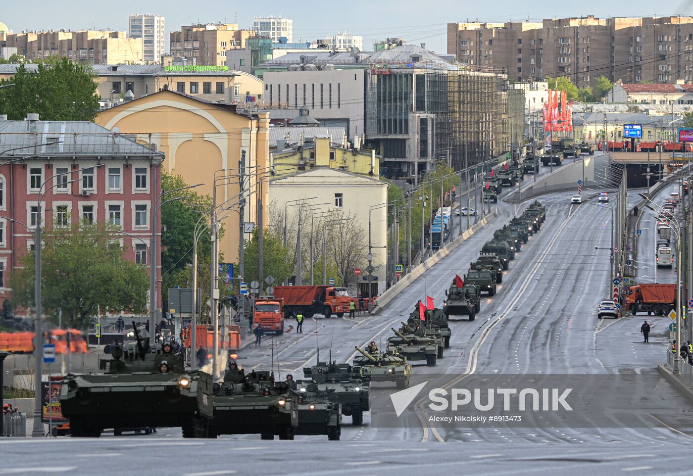 Russia WWII Victory Parade Rehearsal