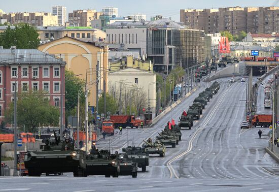Russia WWII Victory Parade Rehearsal