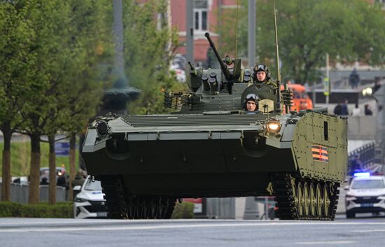 Russia WWII Victory Parade Rehearsal