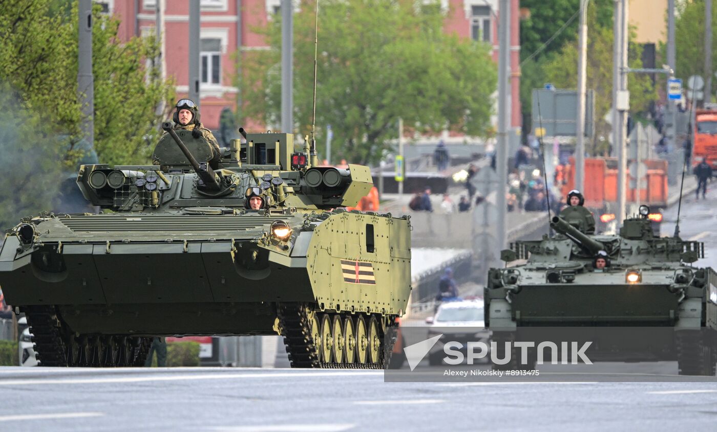 Russia WWII Victory Parade Rehearsal