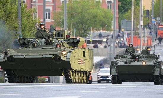 Russia WWII Victory Parade Rehearsal