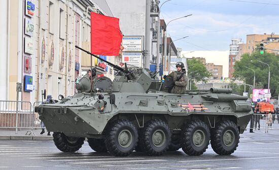 Russia WWII Victory Parade Rehearsal