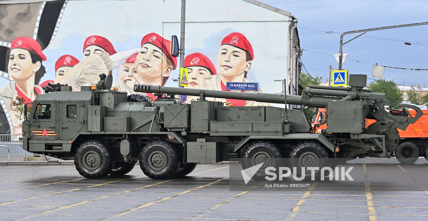 Russia WWII Victory Parade Rehearsal