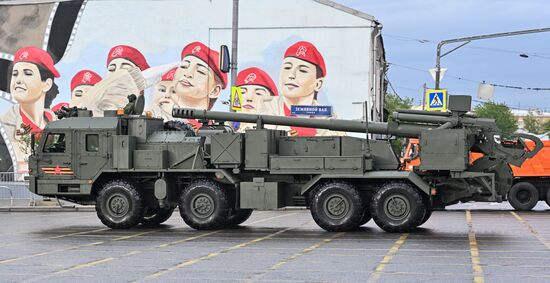 Russia WWII Victory Parade Rehearsal