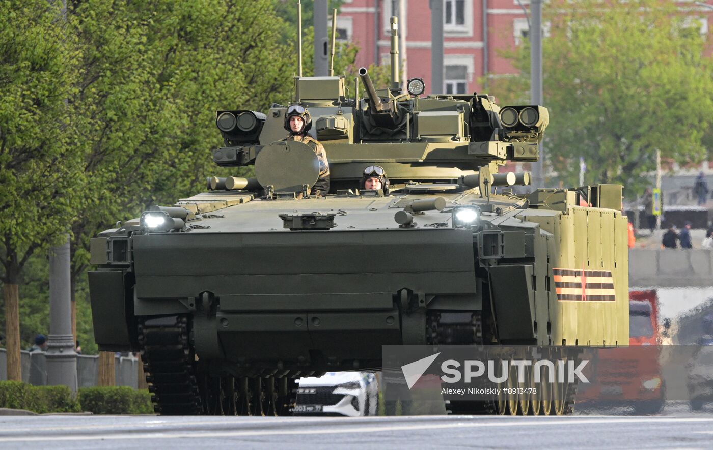 Russia WWII Victory Parade Rehearsal