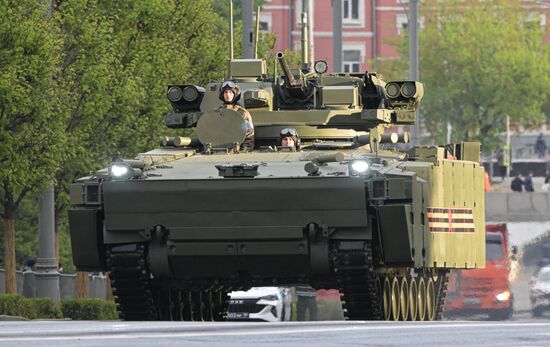 Russia WWII Victory Parade Rehearsal