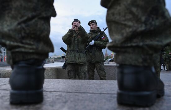 Russia WWII Victory Parade Rehearsal