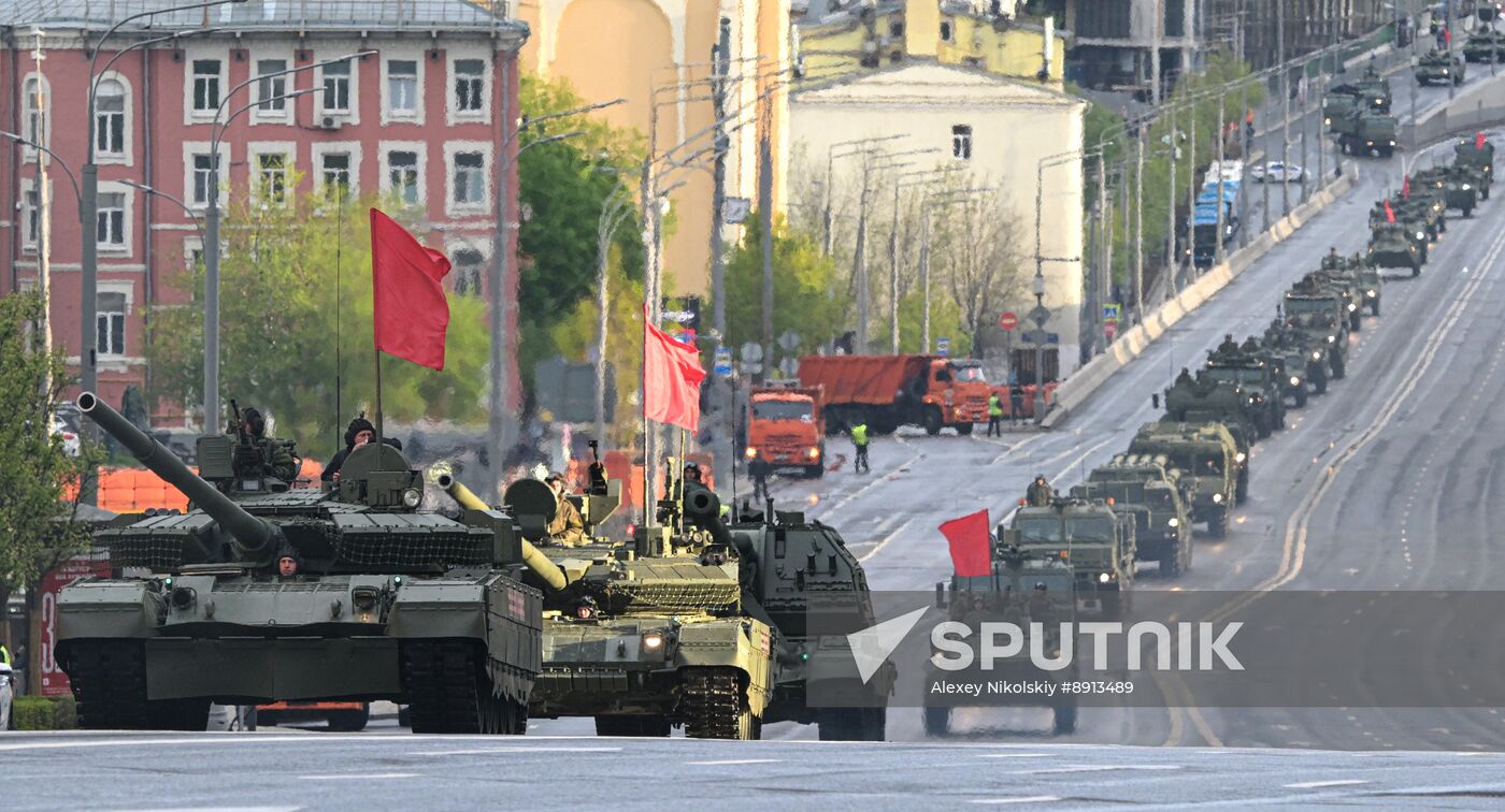Russia WWII Victory Parade Rehearsal