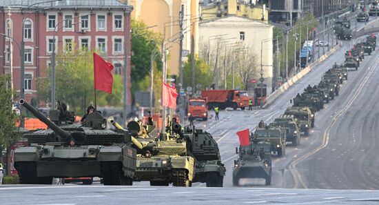 Russia WWII Victory Parade Rehearsal