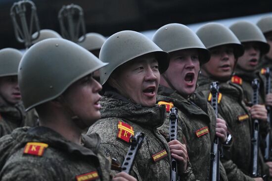 Russia WWII Victory Parade Rehearsal