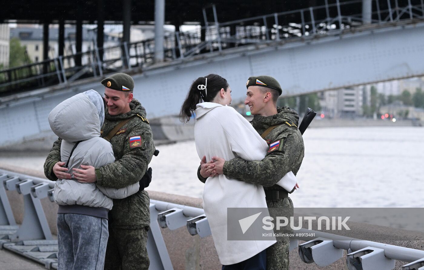 Russia WWII Victory Parade Rehearsal