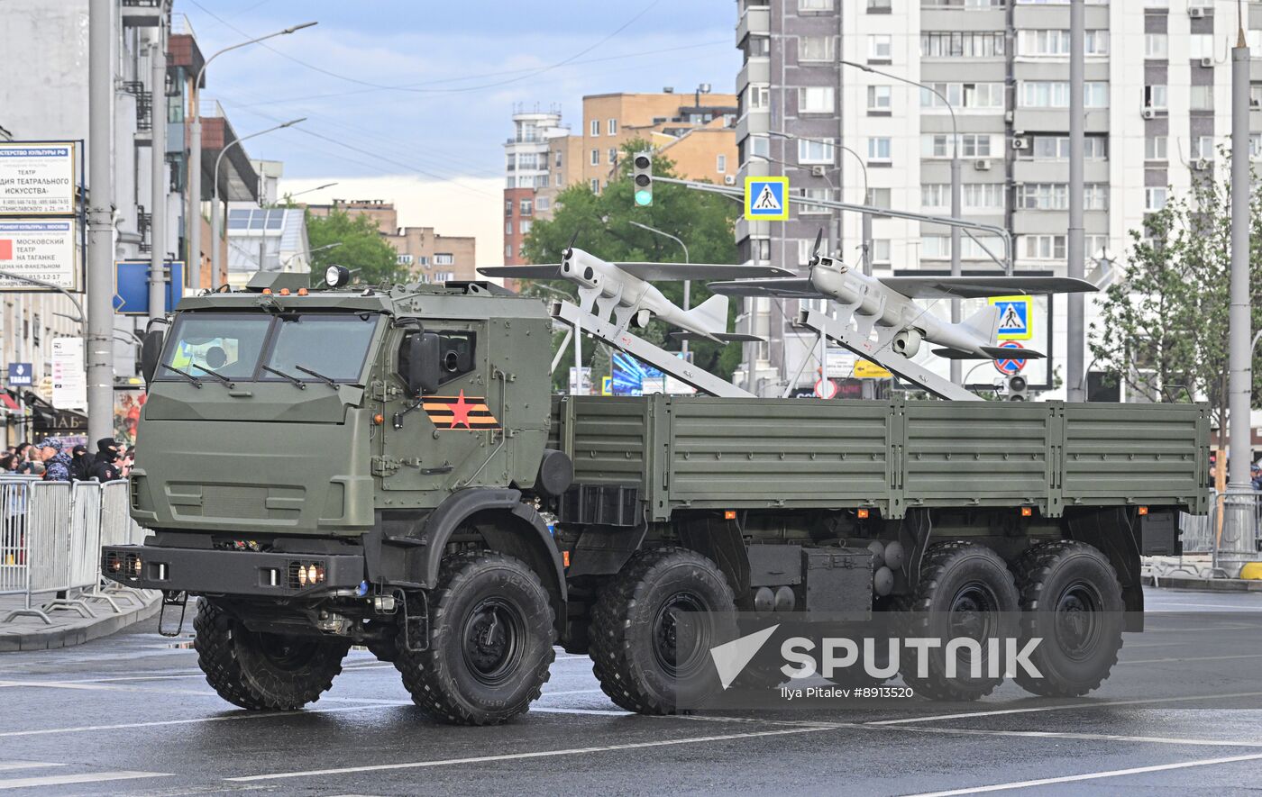 Russia WWII Victory Parade Rehearsal