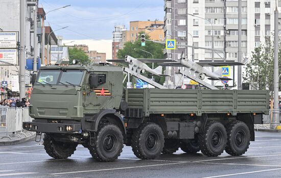Russia WWII Victory Parade Rehearsal