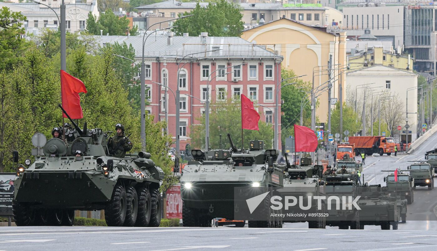 Russia WWII Victory Parade Rehearsal