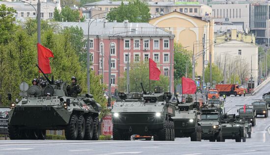 Russia WWII Victory Parade Rehearsal