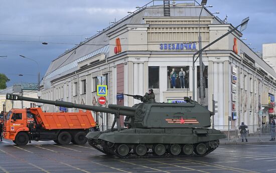 Russia WWII Victory Parade Rehearsal