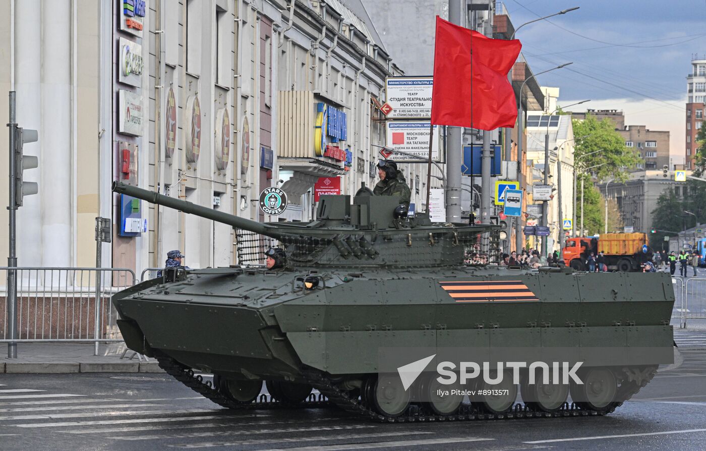 Russia WWII Victory Parade Rehearsal