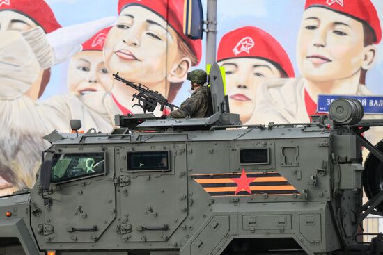 Russia WWII Victory Parade Rehearsal