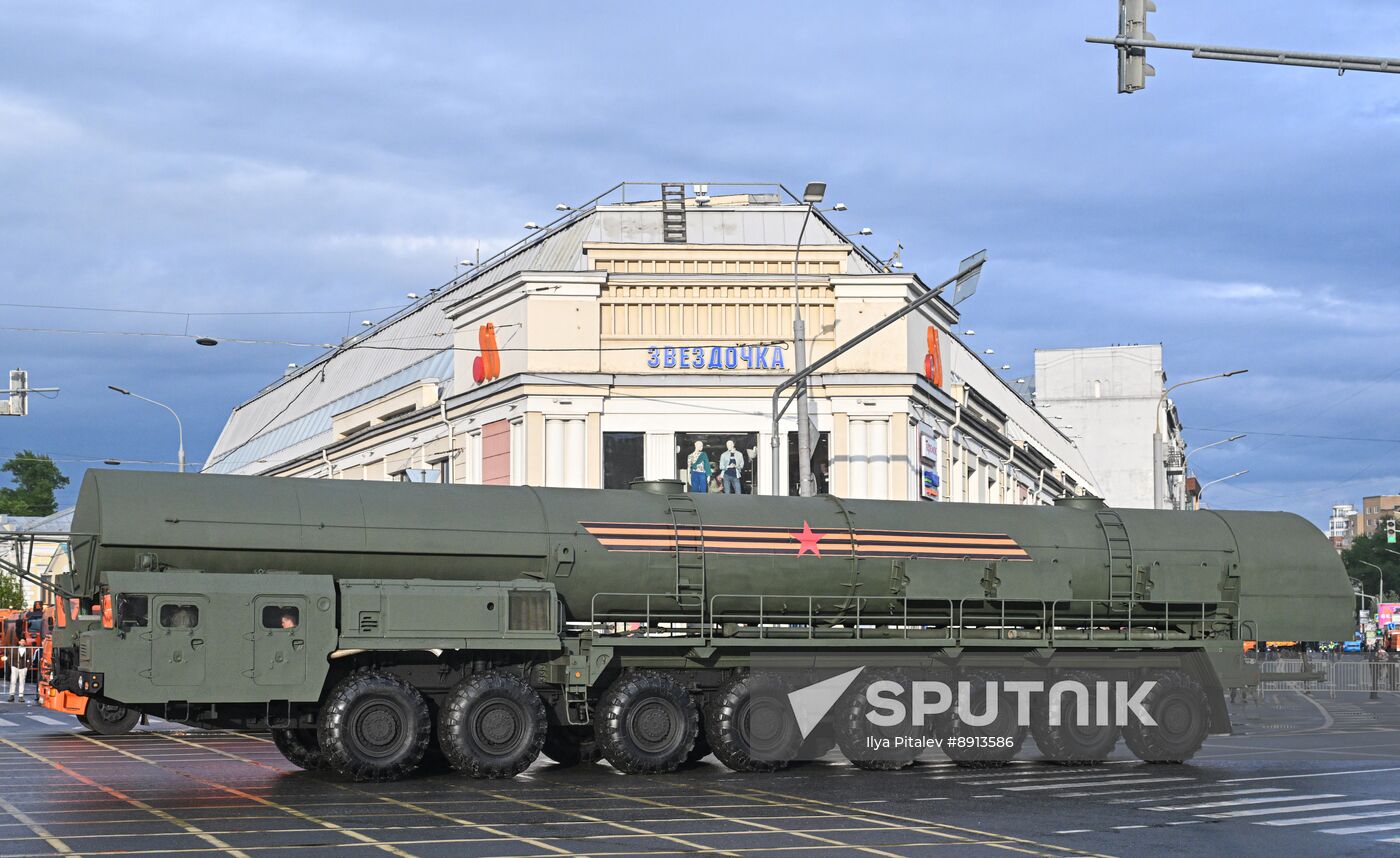 Russia WWII Victory Parade Rehearsal