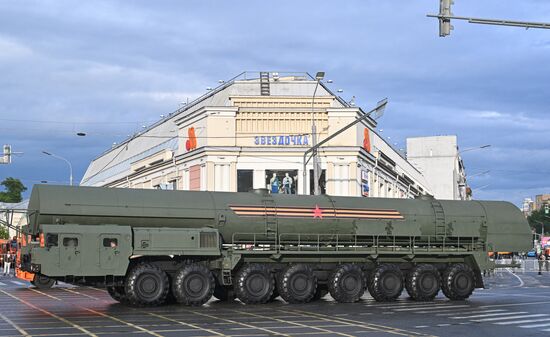 Russia WWII Victory Parade Rehearsal