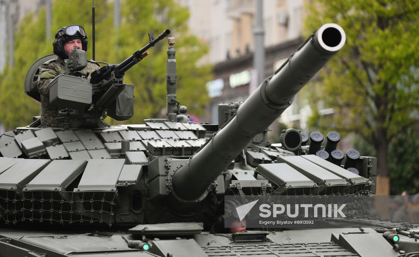 Russia WWII Victory Parade Rehearsal