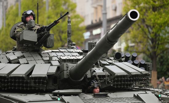 Russia WWII Victory Parade Rehearsal