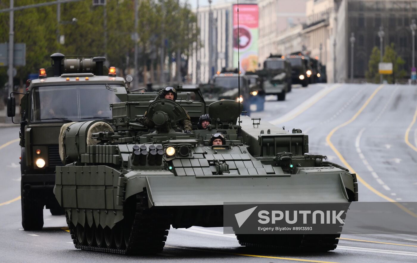 Russia WWII Victory Parade Rehearsal