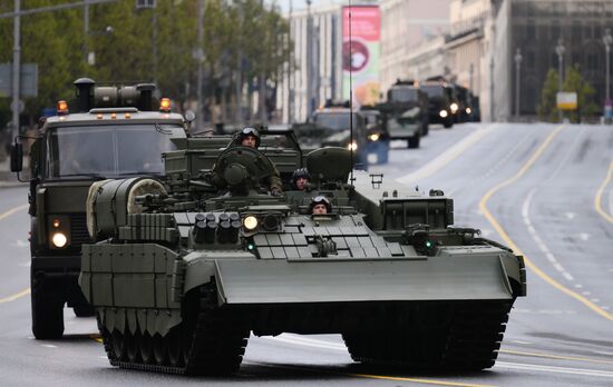 Russia WWII Victory Parade Rehearsal