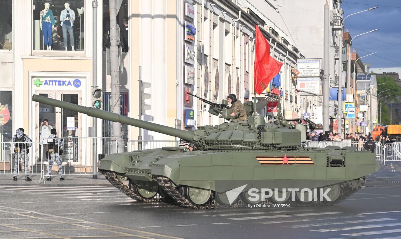 Russia WWII Victory Parade Rehearsal