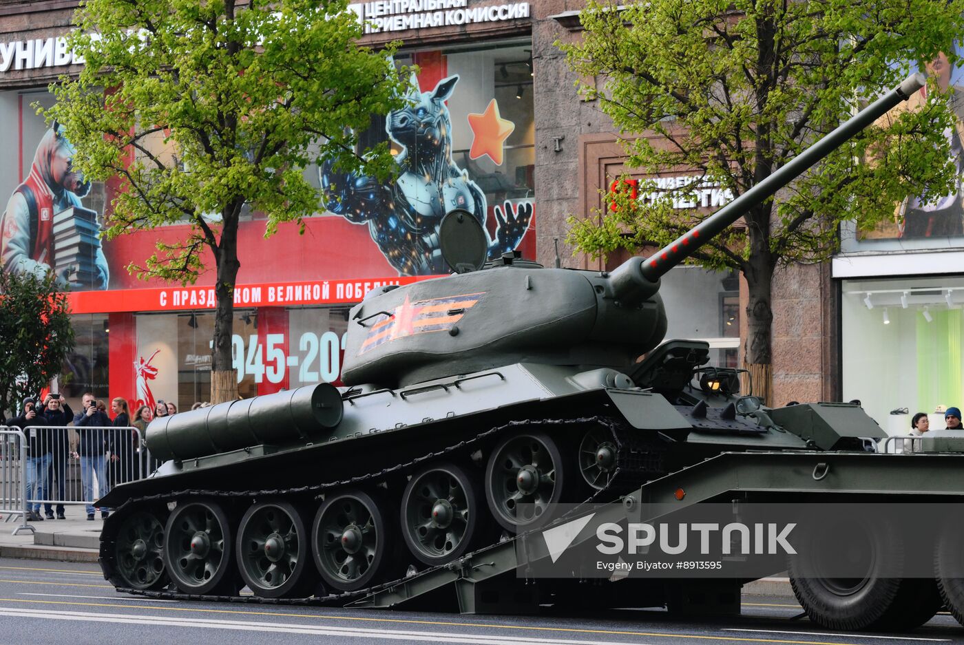 Russia WWII Victory Parade Rehearsal