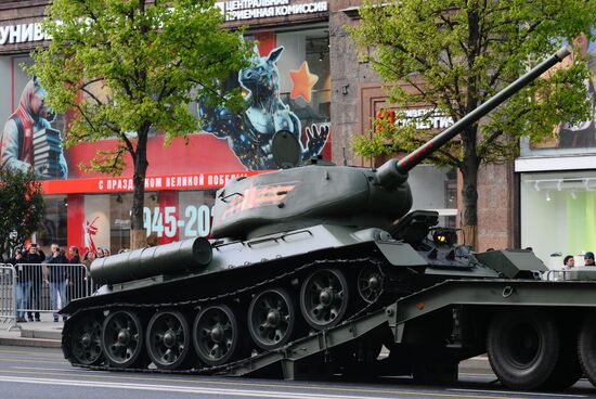 Russia WWII Victory Parade Rehearsal