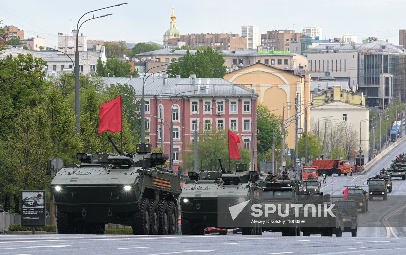 Russia WWII Victory Parade Rehearsal