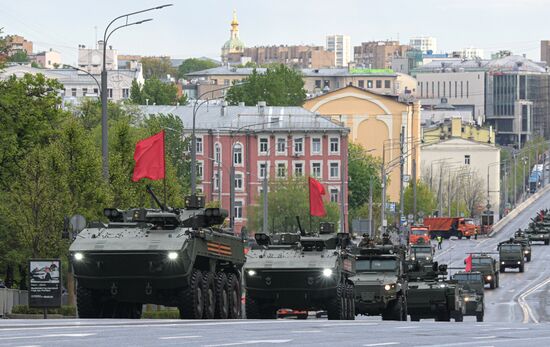 Russia WWII Victory Parade Rehearsal