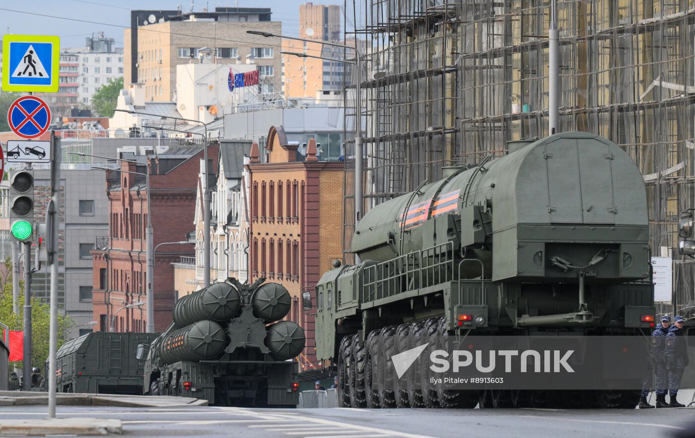 Russia WWII Victory Parade Rehearsal