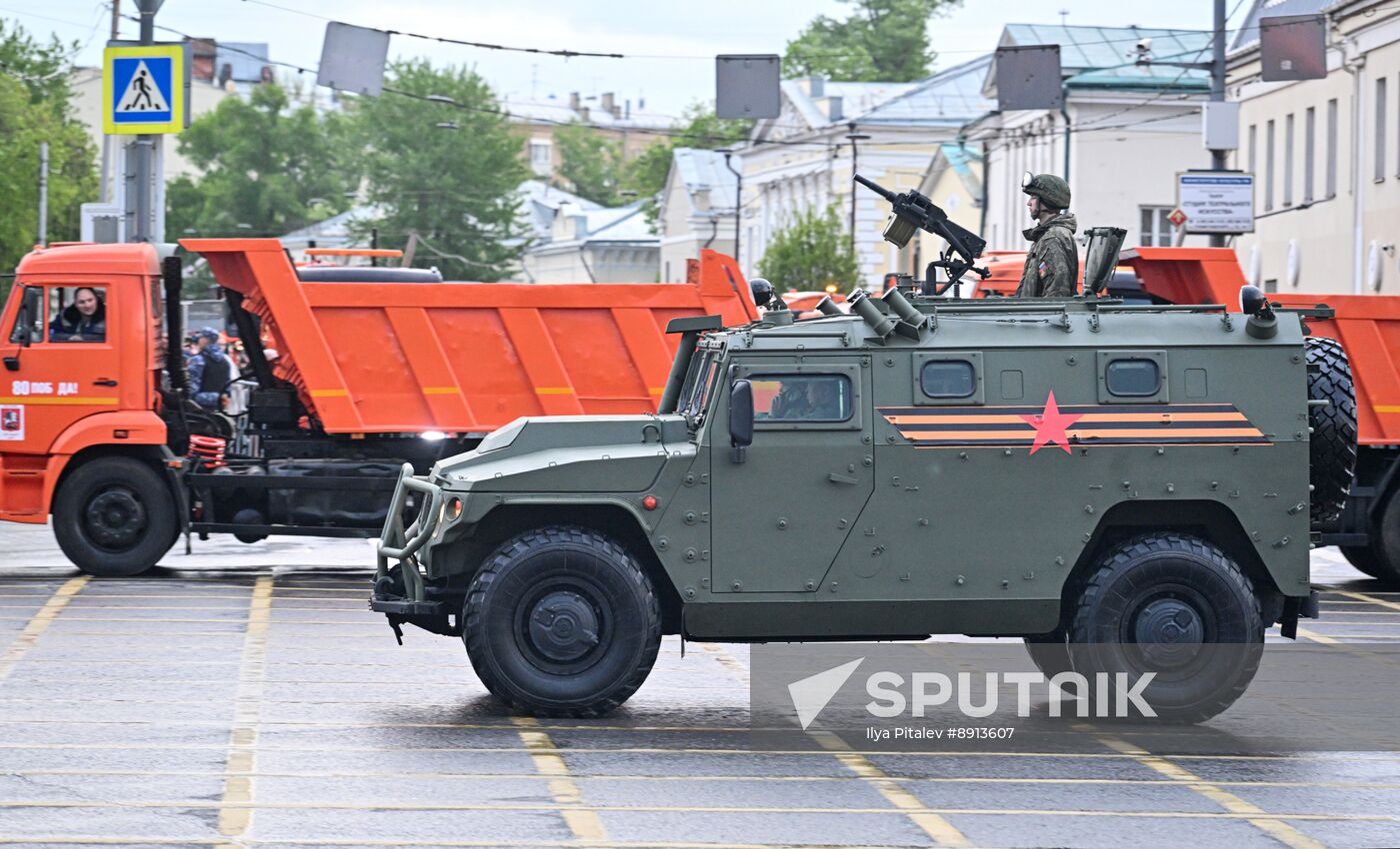 Russia WWII Victory Parade Rehearsal